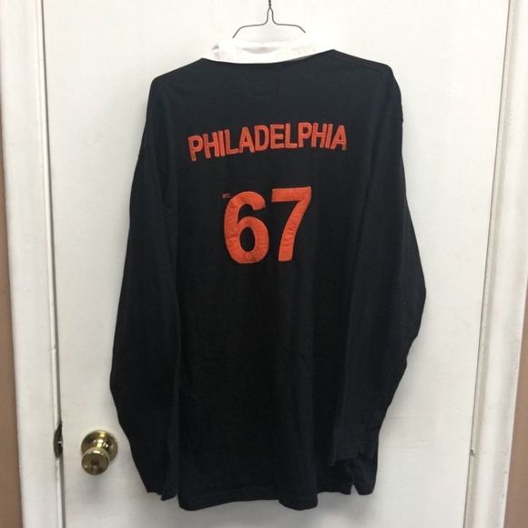 Philadelphia Flyers Long-sleeve Button Up Polo Collared Shirt Mens XL - Picture 5 of 6